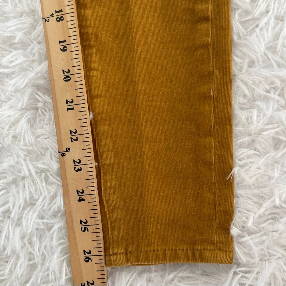 Anthropologie Pilcro Womens Velvet Feel Jeans Size 25 Marigold Skinny - Picture 8 of 10